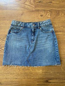 Wild Fable Distressed Jean Skirt